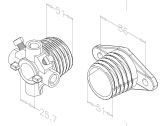 Фитинги 1" за пружина 51мм.(2"), комплект